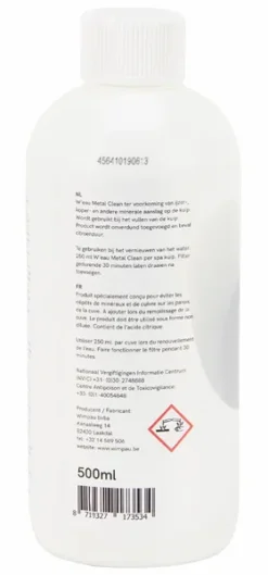 W'eau Metal Clean - 500 Ml -Spa Verwennerij 11674 2 1