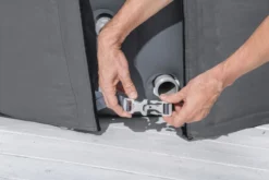 Bestway Lay-Z Spa Isolerende Beschermhoes - Ø 216 Cm -Spa Verwennerij 1267 1900 thermal cover vastklikken resultaat