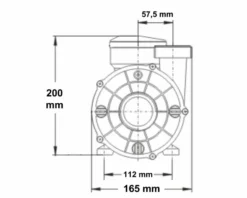 LX WTC 50M Spa Circulatiepomp 0,33 PK -Spa Verwennerij 1808.3 1