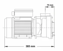 LX LP250 Spa Massagepomp 2,5 PK - 1 Speed -Spa Verwennerij 3765.2
