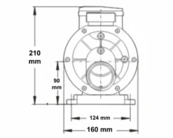 LX TDA75 Spa Circulatiepomp 0,75 PK -Spa Verwennerij 3769.3 1