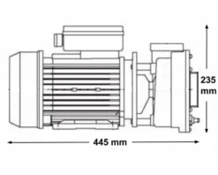 LX WP300 Spa Massagepomp 3 PK - 2 Speed -Spa Verwennerij 3771.2bis 1