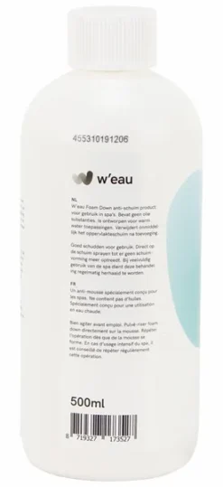 W'eau Foam Down Ontschuimingsmiddel - 500 Ml -Spa Verwennerij 789 2 1