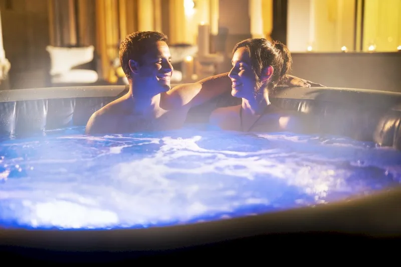 Bestway Lay-Z Spa Santorini HydroJet Pro Opblaasbare Spa - 7 Persoons 16 Bestway Lay-Z Spa Santorini HydroJet Pro Opblaasbare Spa - 7 Persoons - Afbeelding 14