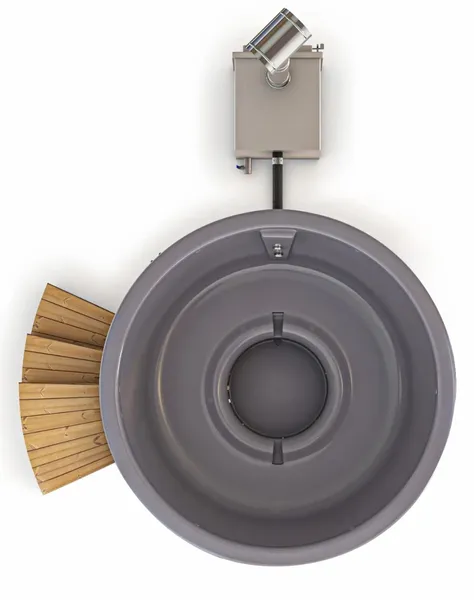 Houtgestookte Hottub - 4-6 Personen - Grijs 6 Houtgestookte Hottub - 4-6 Personen - Grijs - Afbeelding 4