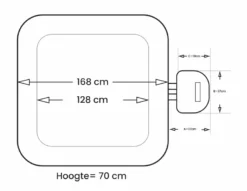 NetSpa Aspen Opblaasbare Spa - 4 Persoons 15 NetSpa Aspen Opblaasbare Spa - 4 Persoons -Spa Verwennerij netspa aspen afmetingen